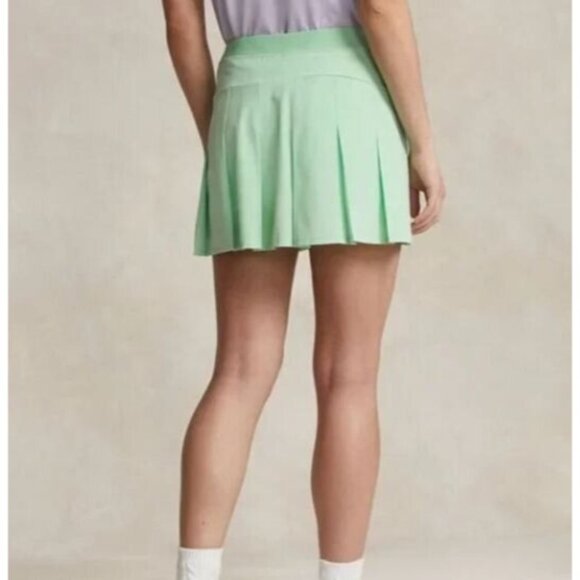 Ralph Lauren RLX Skort Women L Mint Green Pleated Performance Cruise Golf Tennis - Picture 1 of 11